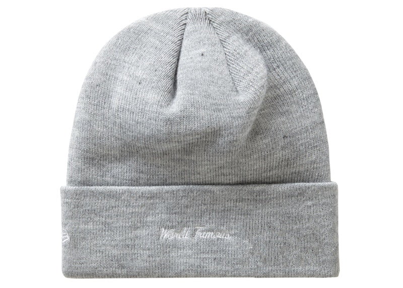 Supreme New Era Box Logo Beanie (FW19) Heather Grey