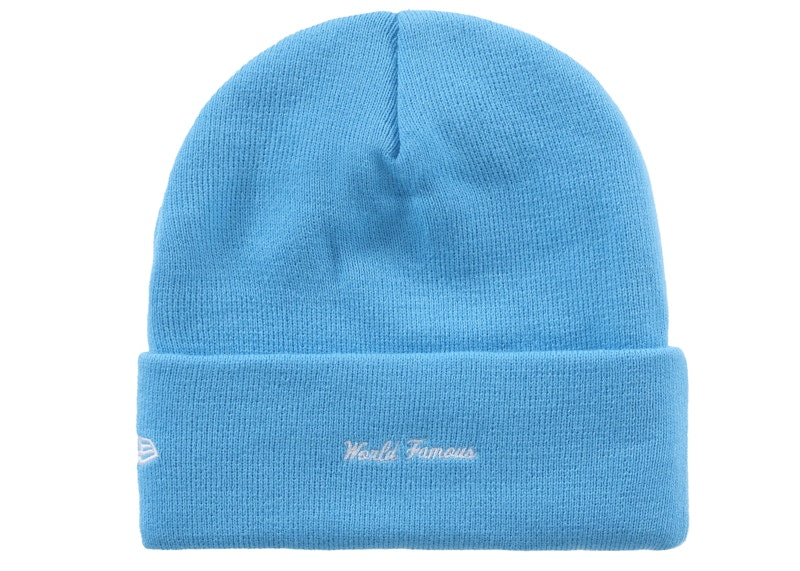Supreme New Era Box Logo Beanie (FW25) Cyan