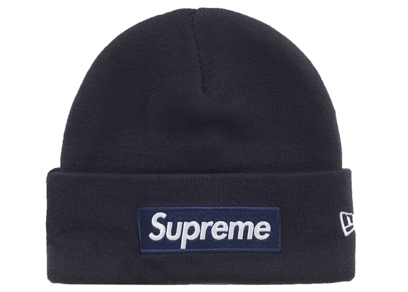 Supreme New Era Box Logo Beanie (FW25) Navy