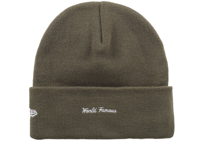 Supreme New Era Box Logo Beanie (FW25) Light Olive