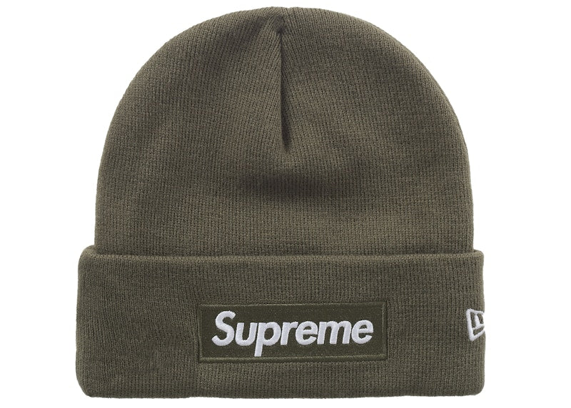 Supreme New Era Box Logo Beanie (FW25) Light Olive