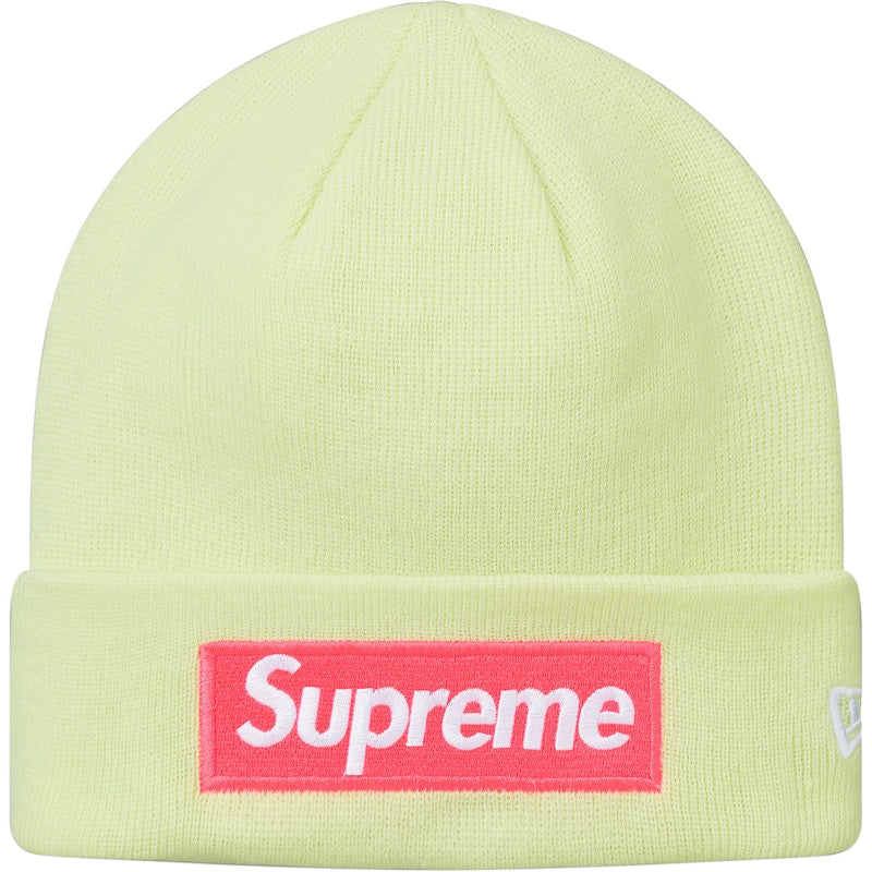 Supreme New Era Box Logo Beanie (FW17) Pale Lime