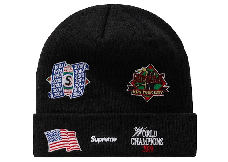 Supreme New Era Championship Beanie Black
