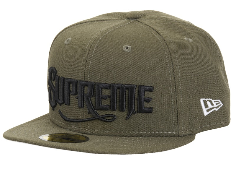Supreme New Era Mister Cartoon 59Fifty Fitted Cap Olive