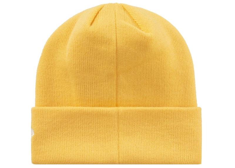 Supreme New Era Psalm Beanie Yellow