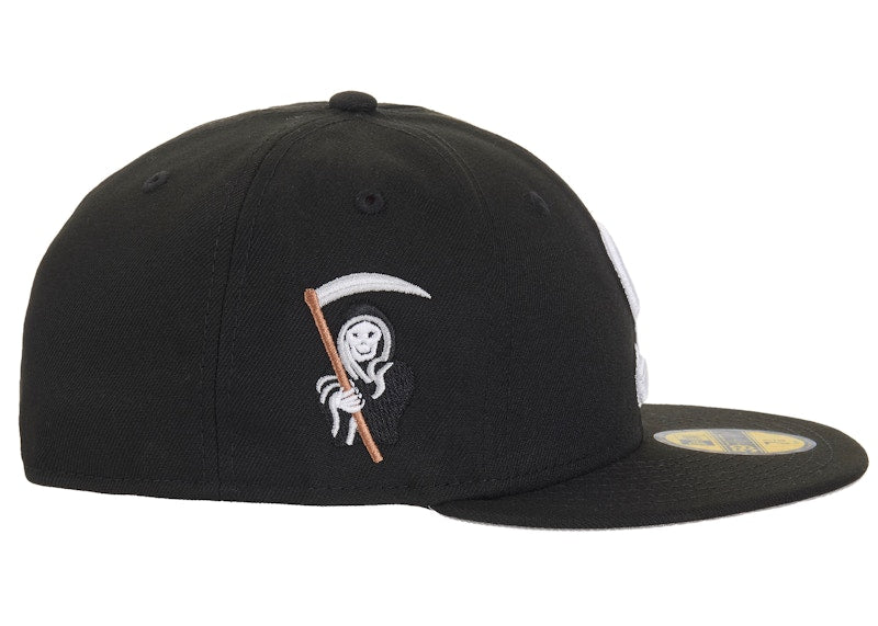Supreme New Era Reaper S Logo 59Fifty Fitted Hat Black