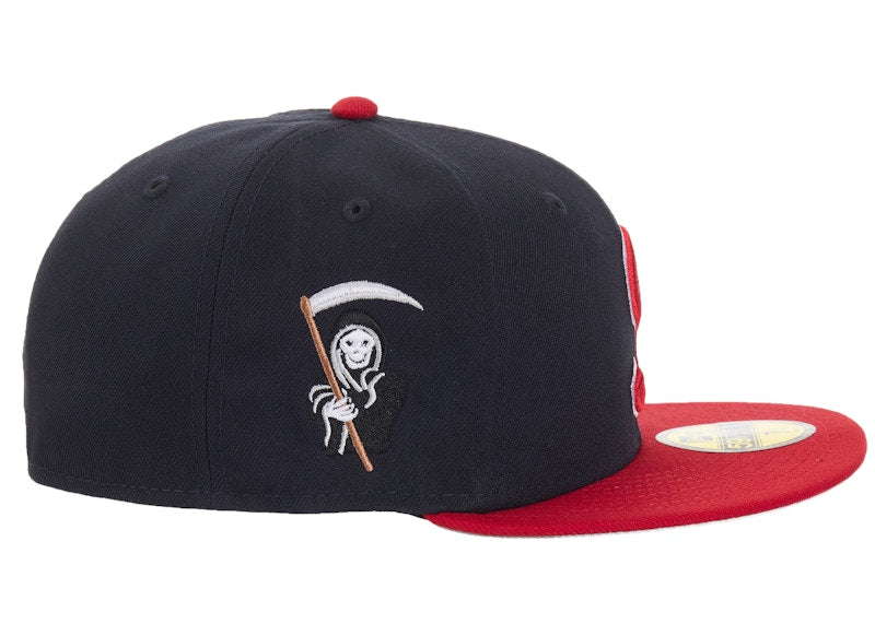 Supreme New Era Reaper S Logo 59Fifty Fitted Hat Navy