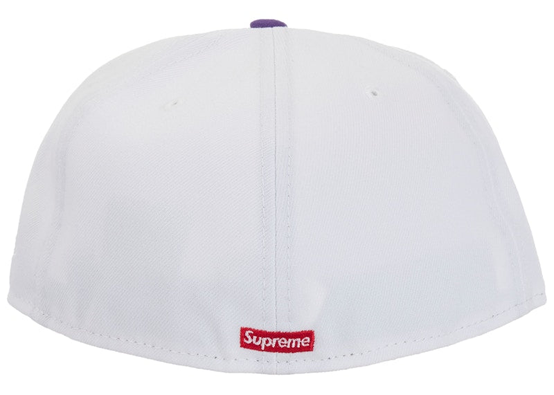 Supreme New Era Reaper S Logo 59Fifty Fitted Hat White