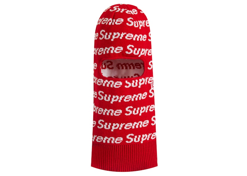 Supreme New Era Repeat Balaclava Red