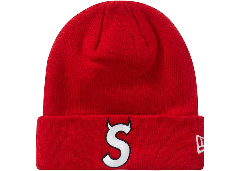 Supreme New Era S Logo Beanie (FW22) Red