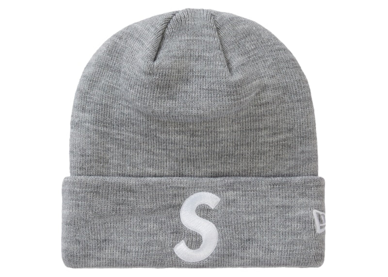 Supreme New Era S Logo Beanie Heather Grey