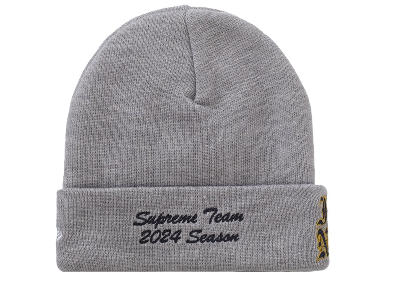 Supreme New Era Salvation Beanie Heather Grey