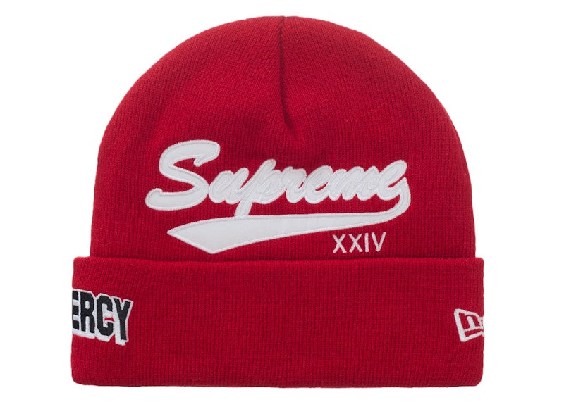 Supreme New Era Salvation Beanie Red
