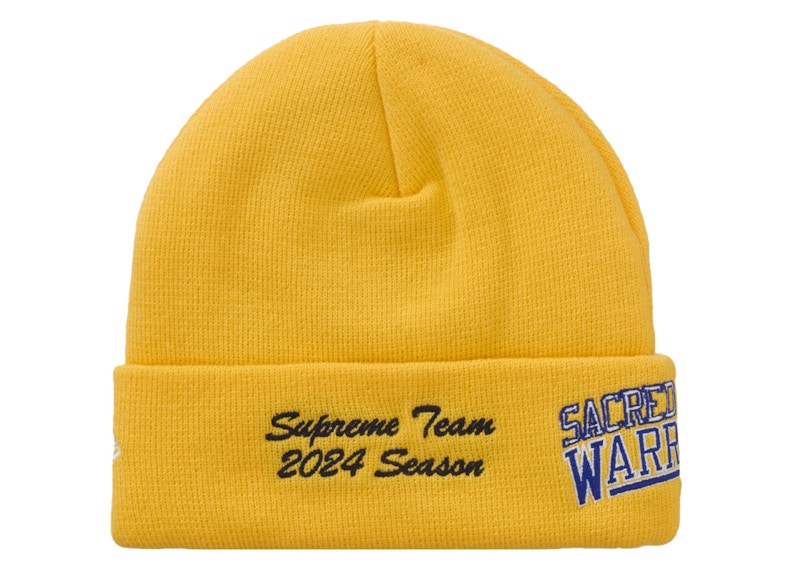 Supreme New Era Salvation Beanie Gold