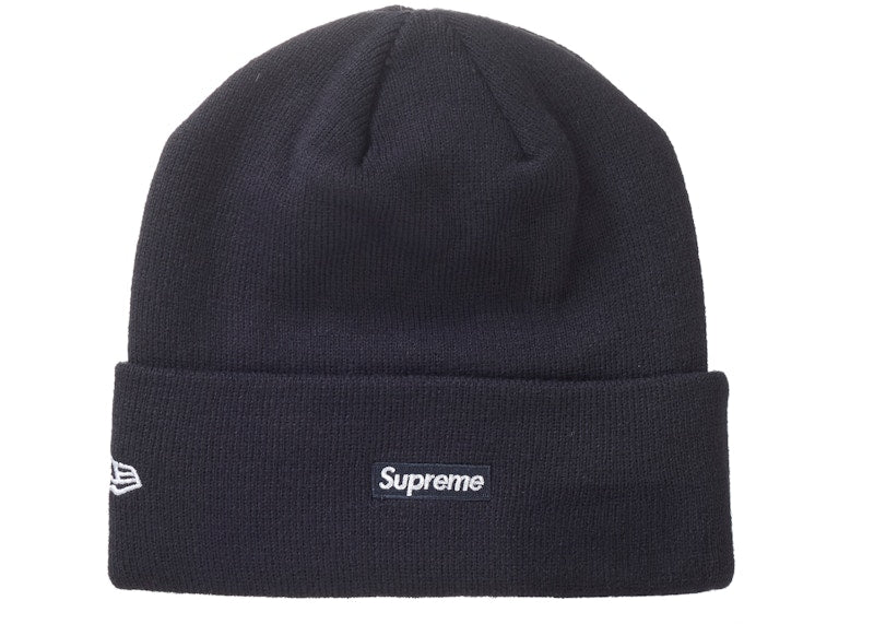 Supreme New Era Script Beanie Navy
