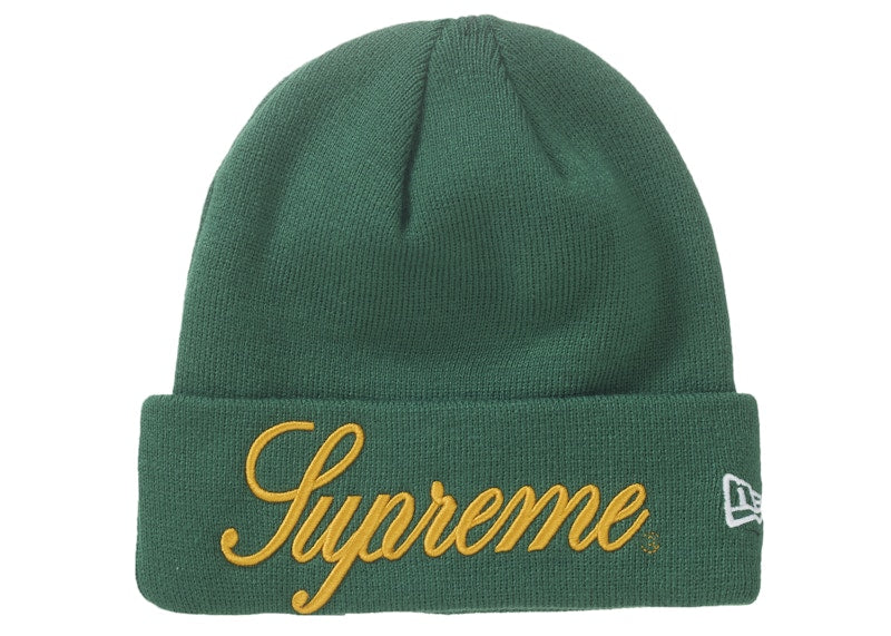 Supreme New Era Script Beanie Pine
