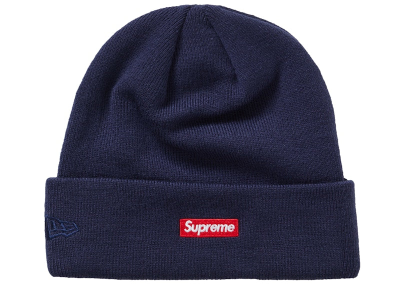 Supreme New Era Shop Beanie Navy London