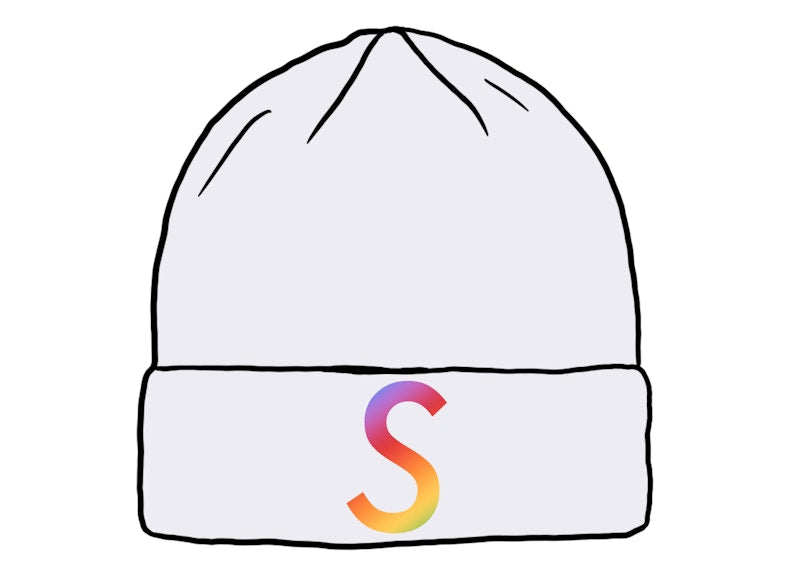 Supreme New Era Swarovski S Logo Beanie White