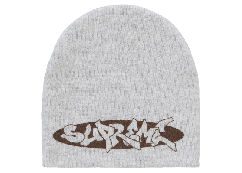 Supreme New World Order Beanie Heather Grey