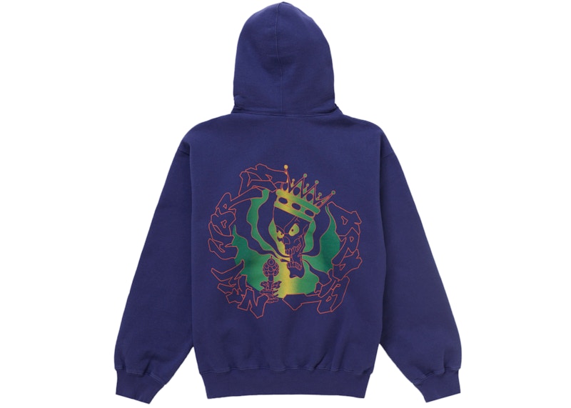 Supreme New World Order Hooded Sweatshirt Purple