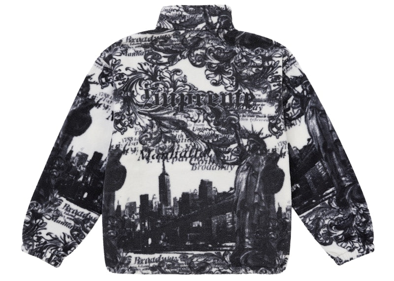 Supreme New York Fleece Jacket White