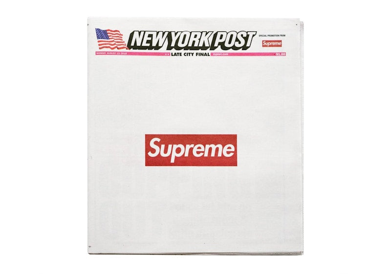 Supreme New York Post (Late City Final Edition) Newspaper White/Red