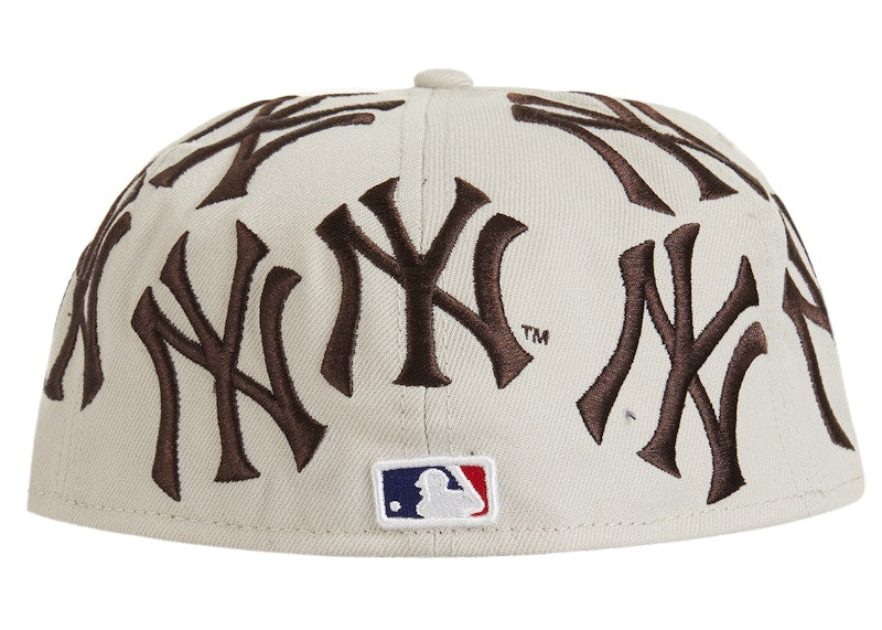 Supreme New York Yankees Box Logo New Era Tan
