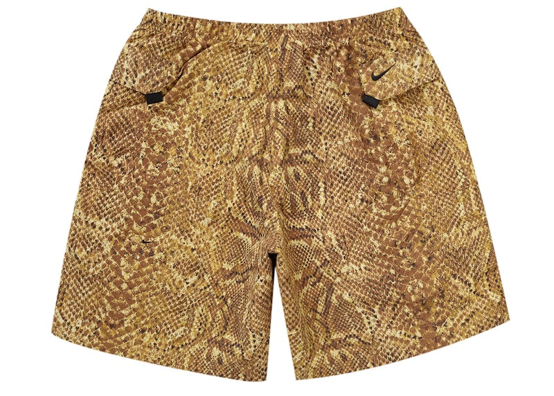 Supreme Nike ACG Nylon Trail Short Gold Snakeskin