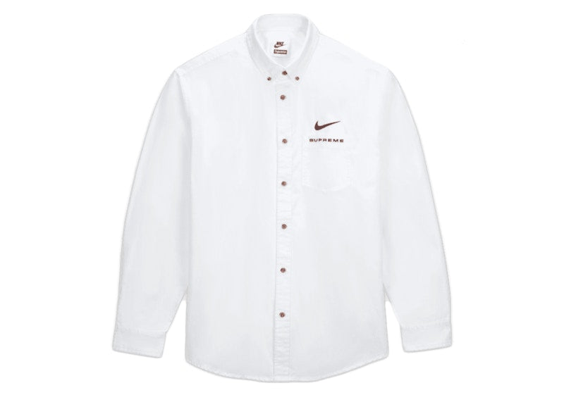 Supreme Nike Cotton Twill Shirt White