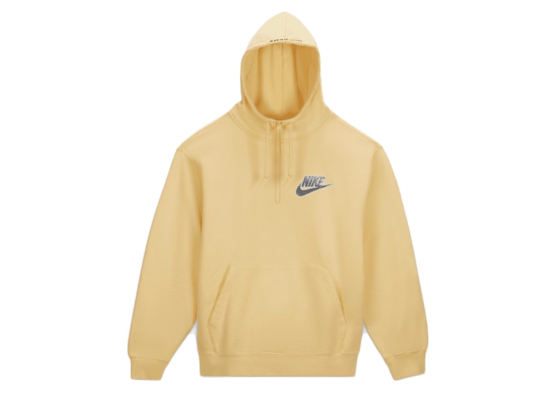 Supreme Nike Half Zip Hooded Sweatshirt Pale Yellow