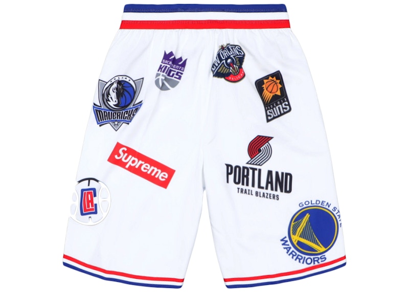 Supreme Nike/NBA Teams Authentic Short White