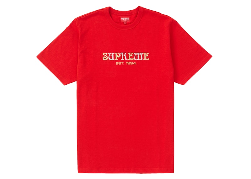 Supreme Nouveau Logo Tee Red