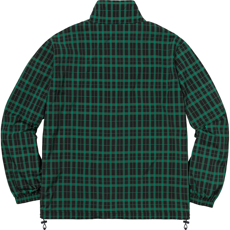 Supreme Nylon Plaid Pullover Green