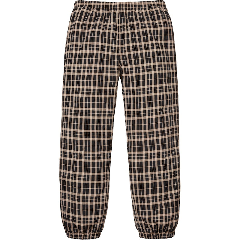 Supreme Nylon Plaid Track Pant Tan