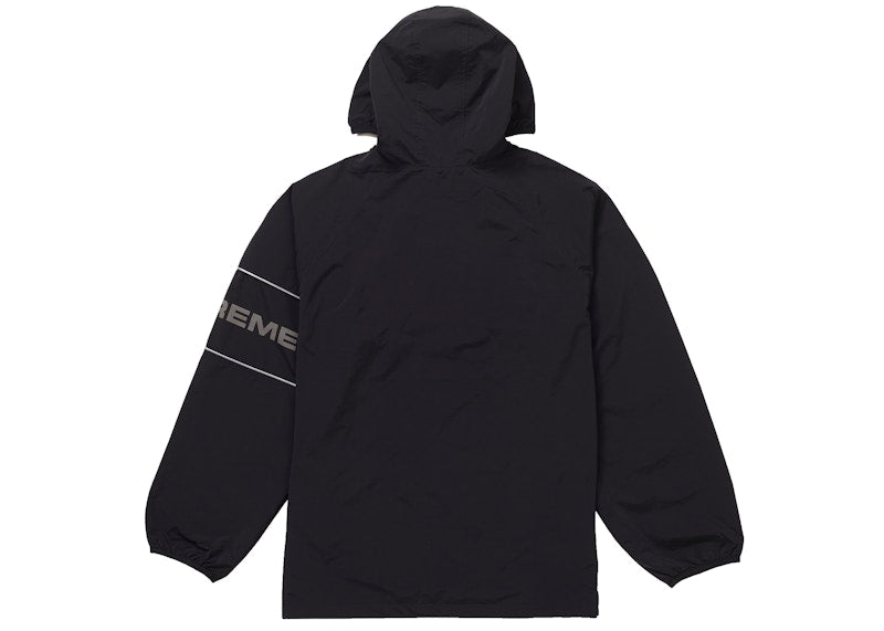 Supreme Nylon Ripstop Hooded Pullover Black