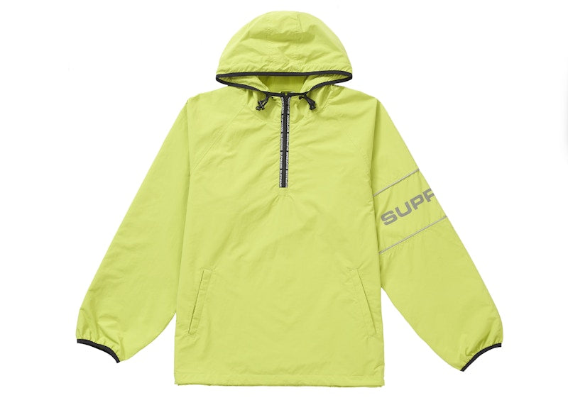 Supreme Nylon Ripstop Hooded Pullover Lime