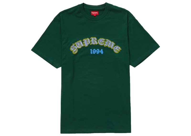 Supreme Old English Glow S/S Top Dark Green