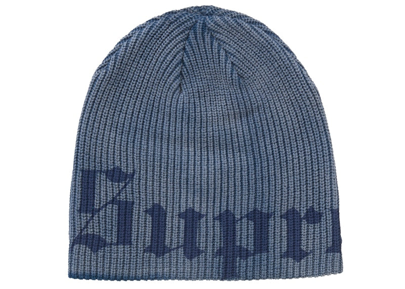 Supreme Old English Printed Beanie Blue