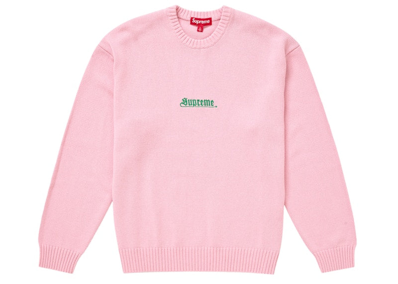 Supreme Old English Sweater Pink