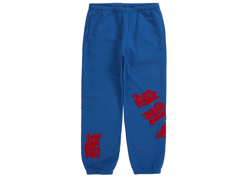 Supreme Old English Wrap Sweatpant Pale Royal