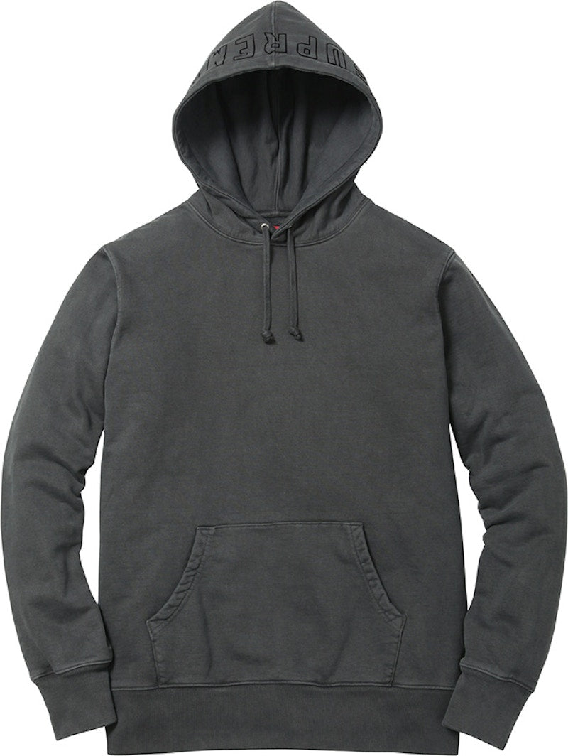 Supreme Over Dyed Hooded Sweatshirt Black