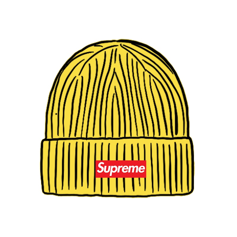 Supreme Overdyed Beanie Yellow