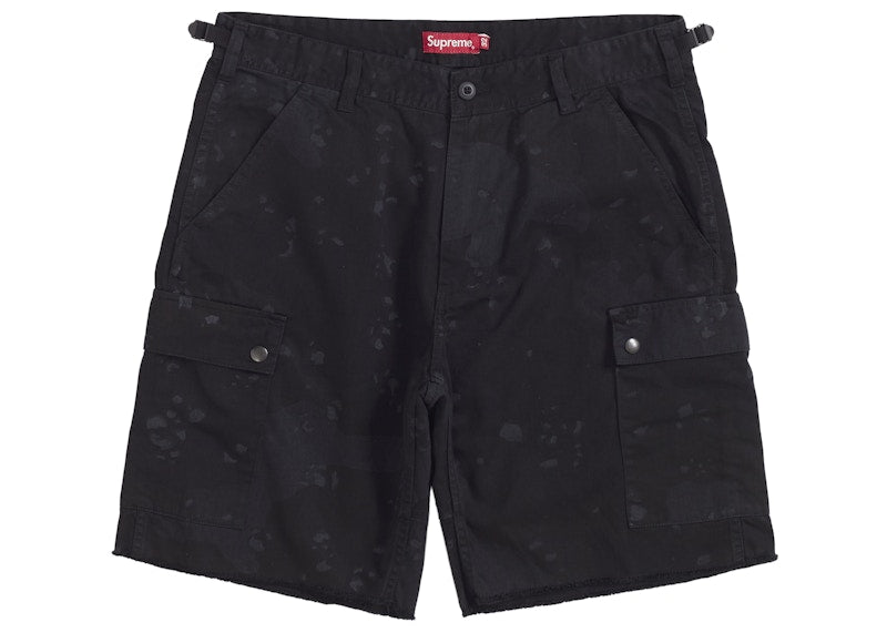 Supreme Overdyed Camo Cargo Short Black