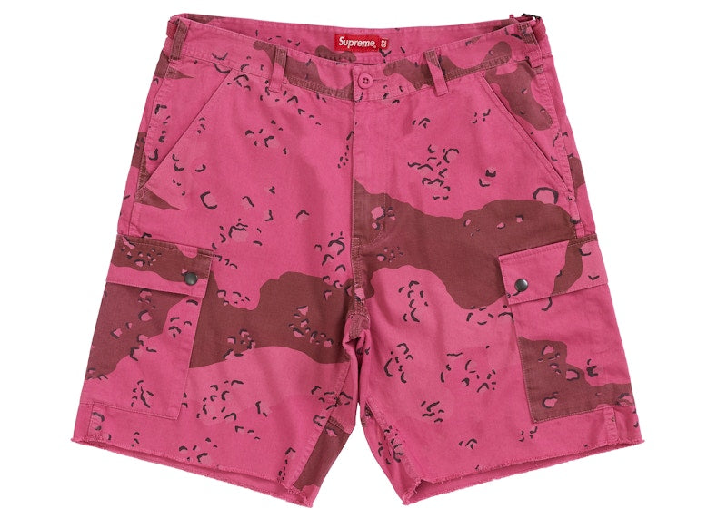Supreme Overdyed Camo Cargo Short Pink