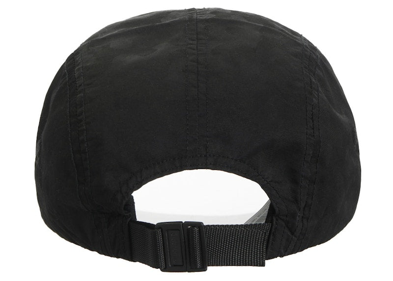Supreme Overdyed Camo Nylon Camp Cap Black