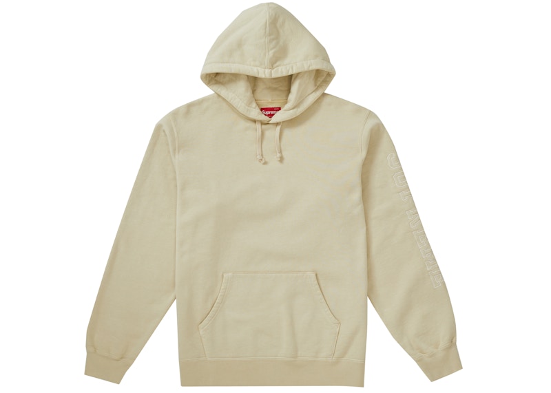 Supreme Overdyed Hooded Sweatshirt Natural