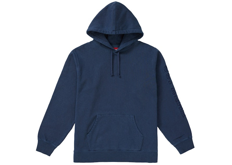 Supreme Overdyed Hooded Sweatshirt Navy