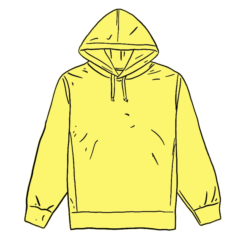 Supreme Overdyed Hooded Sweatshirt (SS20) Bright Yellow