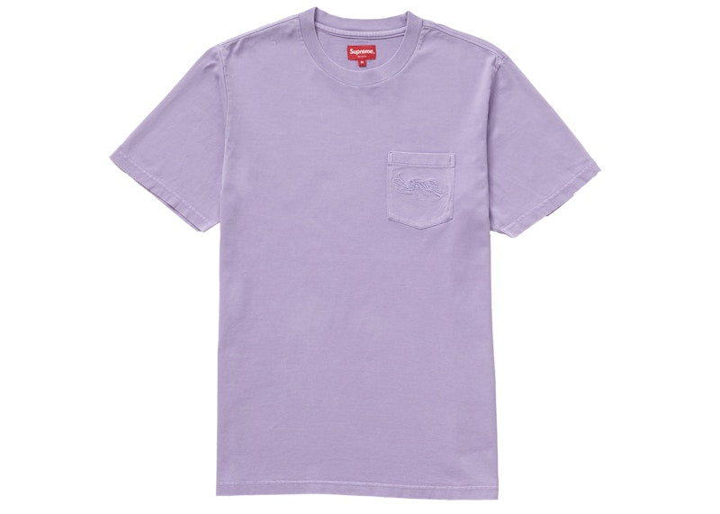 Supreme Overdyed Pocket Tee Purple