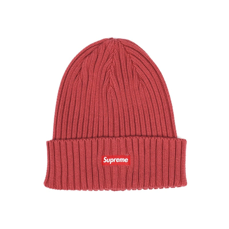 Supreme Overdyed Ribbed Beanie (SS18) Washed Magenta